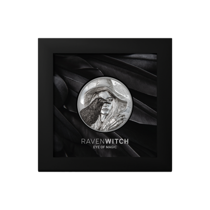 RAVEN WITCH Eye of Magic 2 Oz Silver Coin $10 Cook Islands 2022