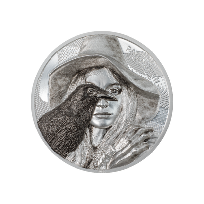 RAVEN WITCH Eye of Magic 2 Oz Silver Coin $10 Cook Islands 2022