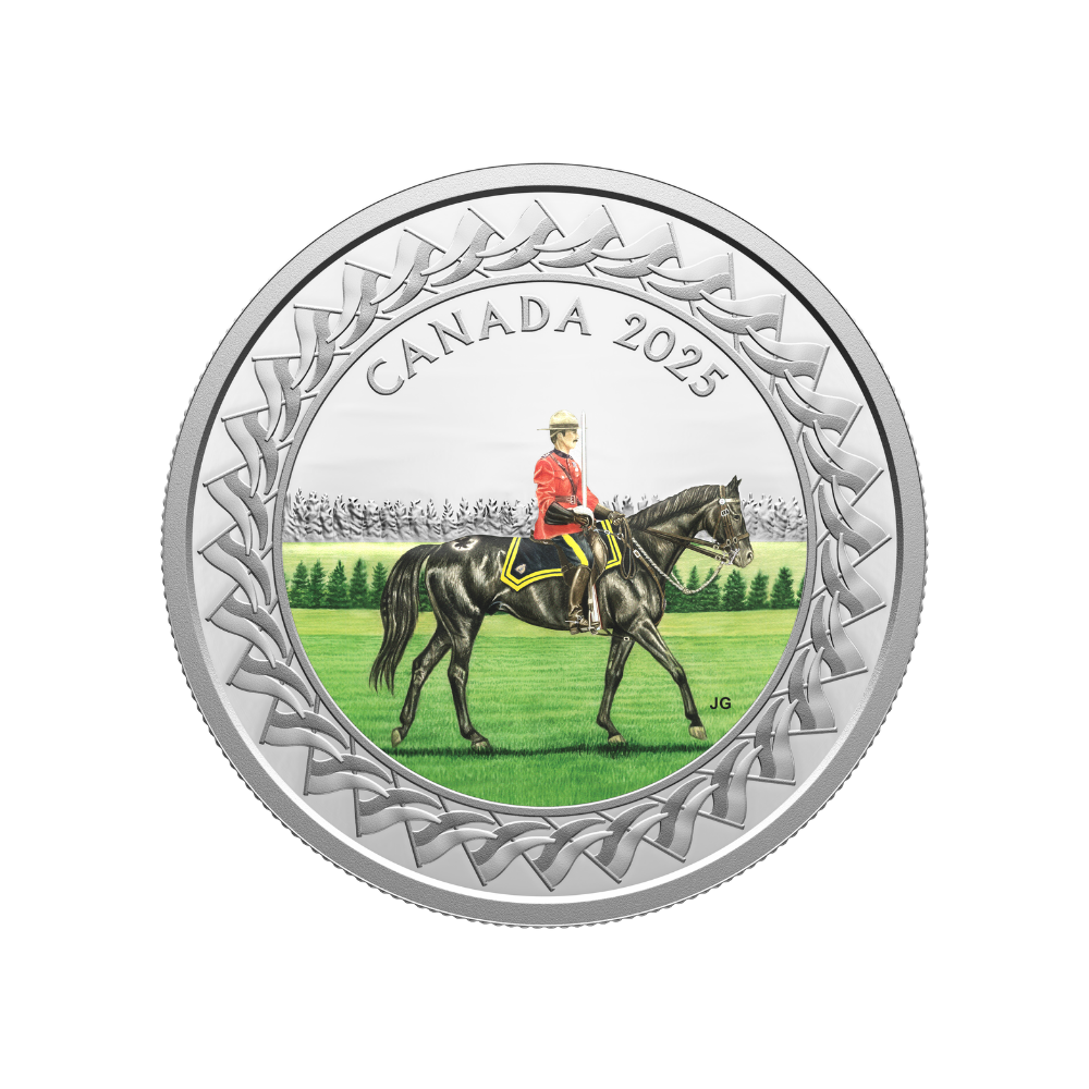 RCMP Musical Ride 1 Oz Fine Silver Coin Canada 2025