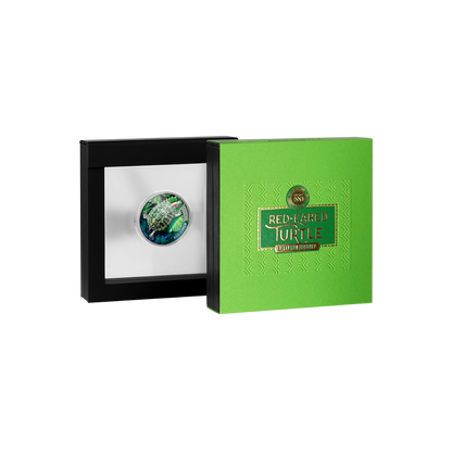 RED EARED TURTLE 2 Oz Silver Coin $2 Niue 2024