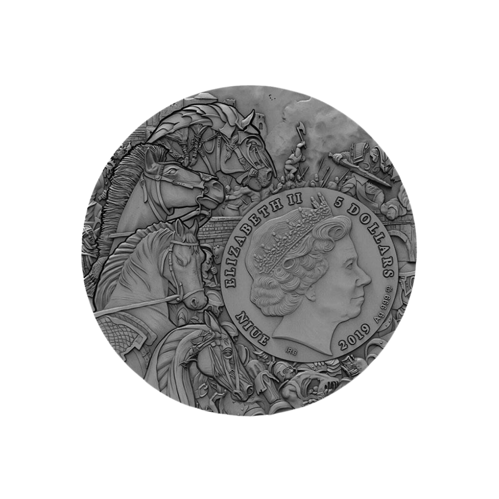 RED HORSE Four Horsemen of the Apocalypse 2 Oz Silver Coin $5 Niue 2019