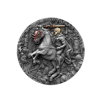 RED HORSE Four Horsemen of the Apocalypse 2 Oz Silver Coin $5 Niue 2019