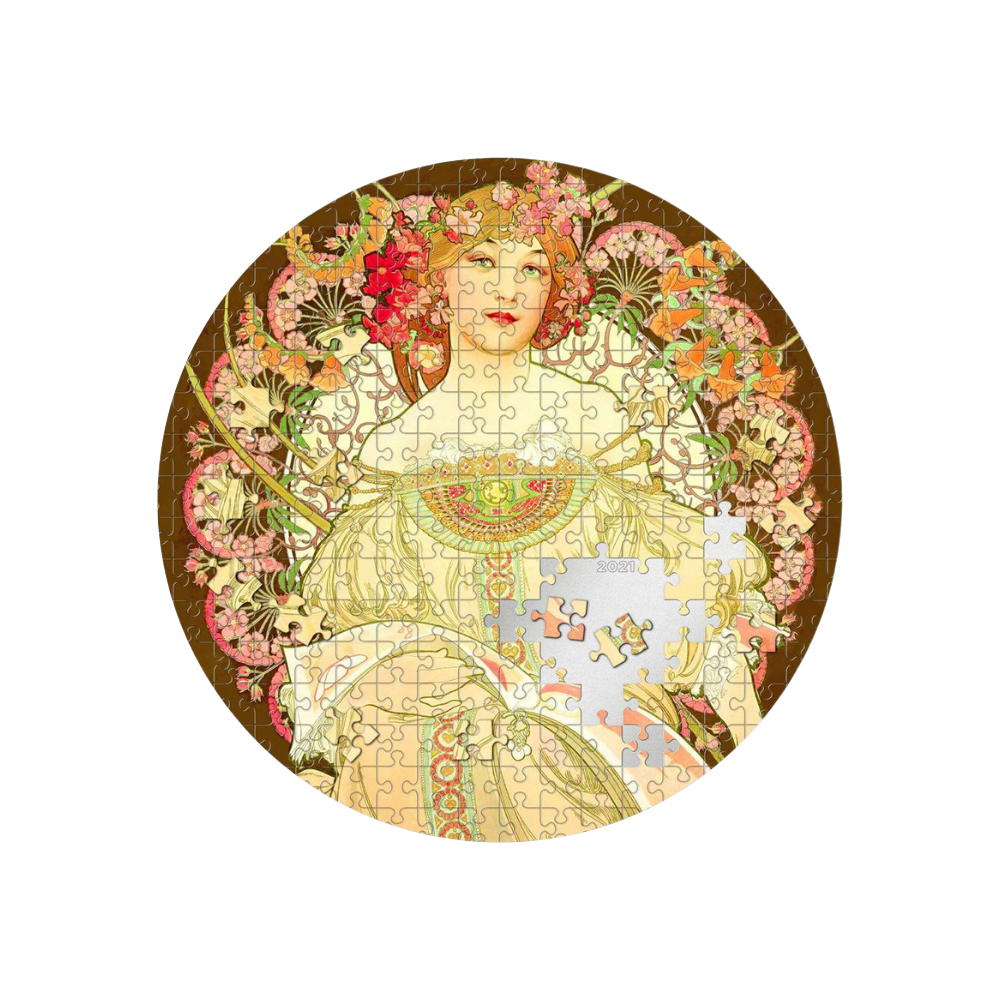 REVERIE by Mucha Micropuzzle Treasures 3 Oz Silver Coin $20 Palau 2021