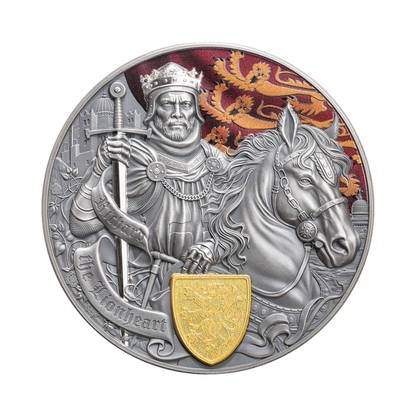 Richard The Lionheart Legends of Battlefield 2 Oz Silver Coin 2026 MINT XXI