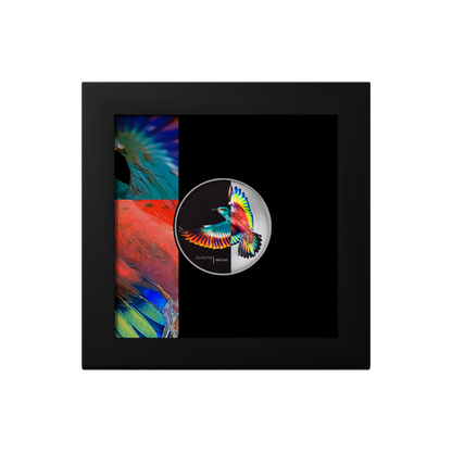 ROLLER Eclectic Nature Bird 1 Oz Silver Coin $5 Cook Islands 2022