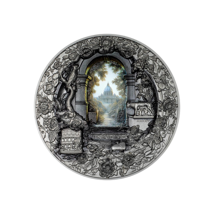 ROMA Monumental View Rome 3 Oz Silver Coin $20 Cook Islands 2024