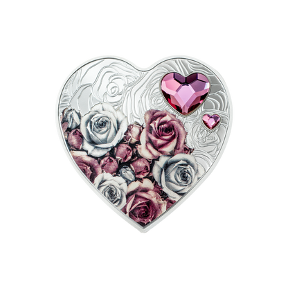 ROSES Brilliant Love Silver Coin $5 Cook Islands 2024