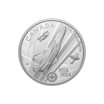 ROYAL CANADIAN AIR FORCE 100th Anniversary 1 Oz Silver Coin $20 Canada 2024