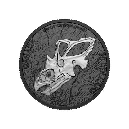 ROYAL HORNED FACE Discovering Dinosaurs 1 Oz Silver Coin $20 Canada 2024