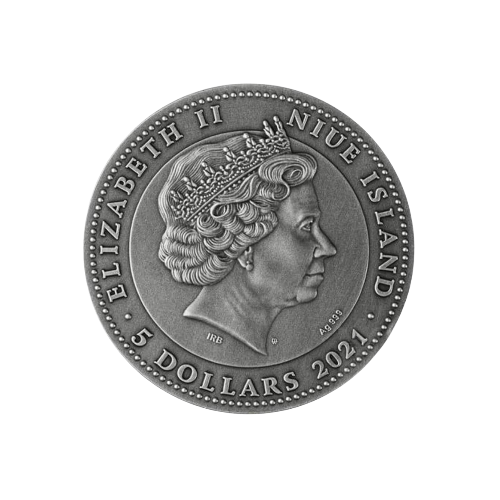 RUBY SCARABAEUS 2 Oz Silver Coin $5 Niue 2021