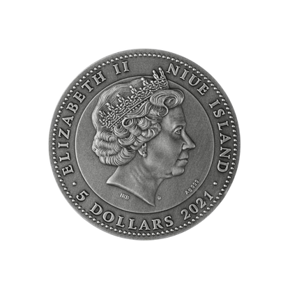 RUBY SCARABAEUS 2 Oz Silver Coin $5 Niue 2021