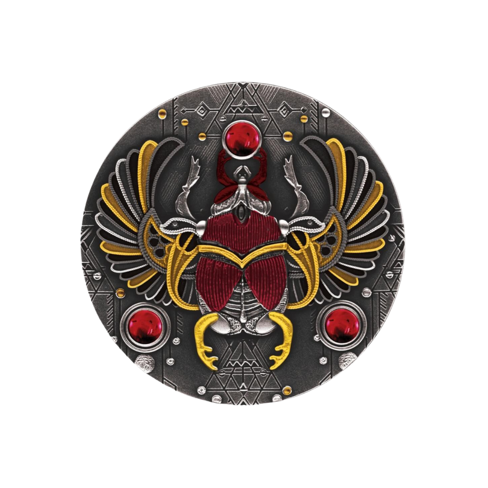 RUBY SCARABAEUS 2 Oz Silver Coin $5 Niue 2021