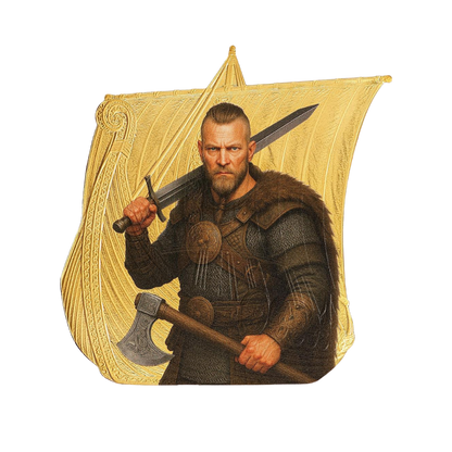 Ragnar Lothbrok Sail with the Vikings 1 Oz Silver Coin 2026 Power Coin