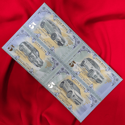 Range Rover Auto Fantasy Note – Limited Uncut Sheet of 4 Premium Collectible Banknotes