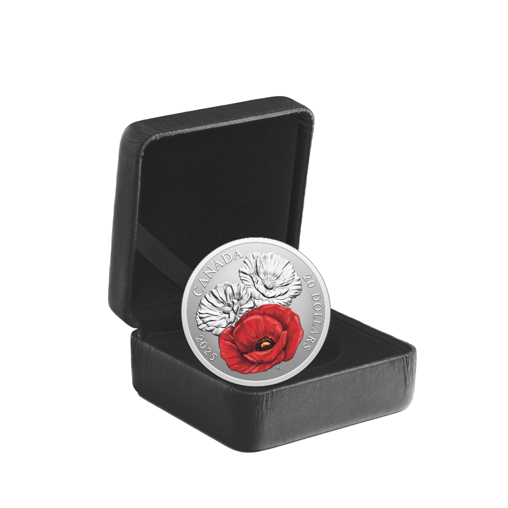 Remembrance Day 1 Oz Fine Silver Coin Canada 2025 Royal Canadian Mint
