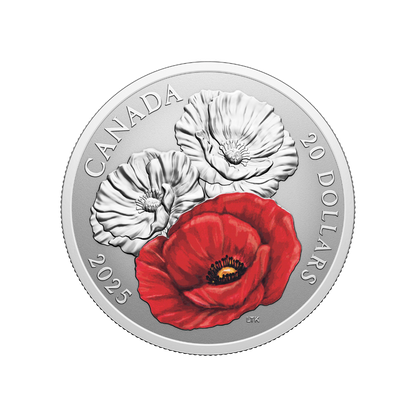 Remembrance Day 1 Oz Fine Silver Coin Canada 2025 Royal Canadian Mint
