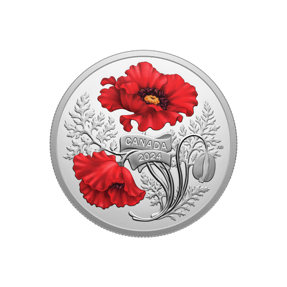 Remembrance Day 1 Oz Silver Coin $20 Canada 2024