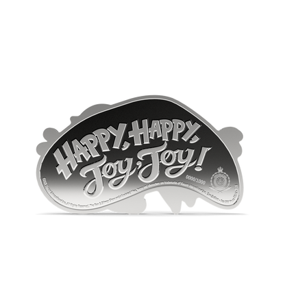 Ren & Stimpy Butt Bump Silver Collectible Coin