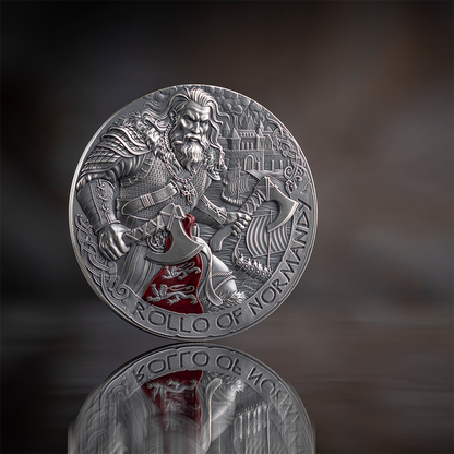 Rollo of Normandy The Way To Valhalla 2 Oz Silver Coin 2025