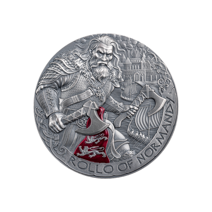 Rollo of Normandy The Way To Valhalla 2 Oz Silver Coin 2025