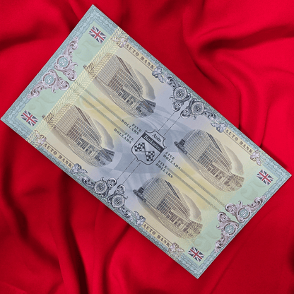 Rolls-Royce Auto Fantasy Note – Limited Uncut Sheet of 4 Ultra-Luxury Collectible Banknotes