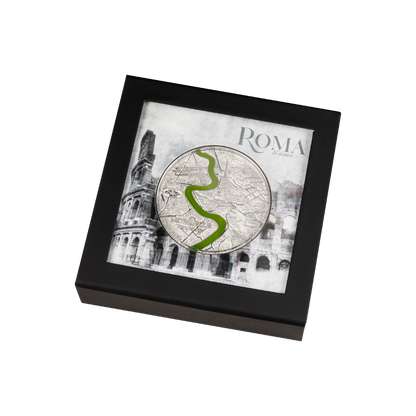 Roma Tiffany Art Metropolis Rome 3 Oz Silver Coin 2022