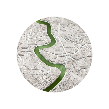 Roma Tiffany Art Metropolis Rome 3 Oz Silver Coin 2022