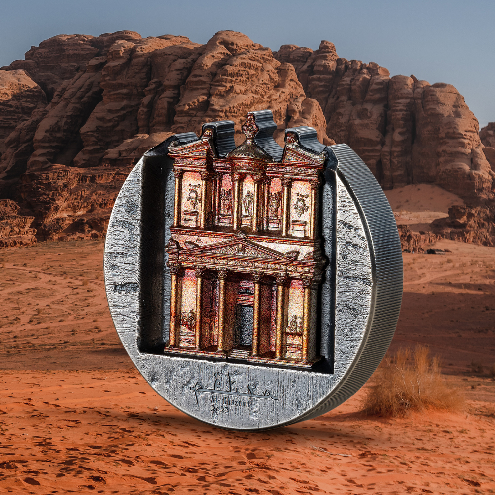 Rose City Petra Al-Khazneh 5 Oz Silver Coin 2025 CIT COIN INVEST AG