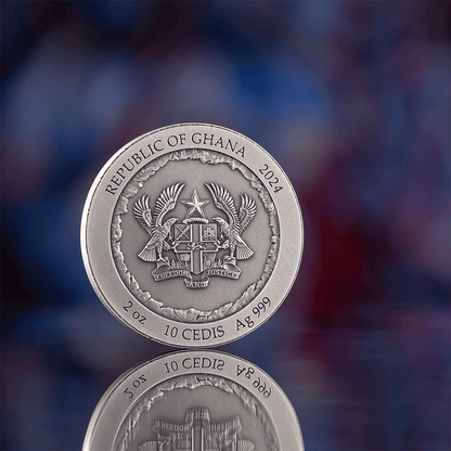 Rushmore Rock Cut Monuments Colored 2 Oz Silver Coin 2024