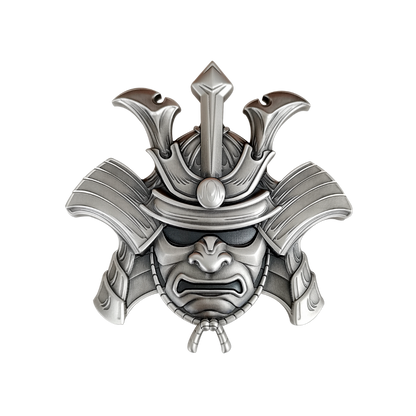 SAMURAI HELMET 10 Oz Silver Coin $10 Solomon Islands 2024