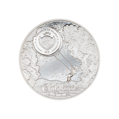 SANDCASTLE Childhood Memories 3 Oz Silver Coin $20 Palau 2023