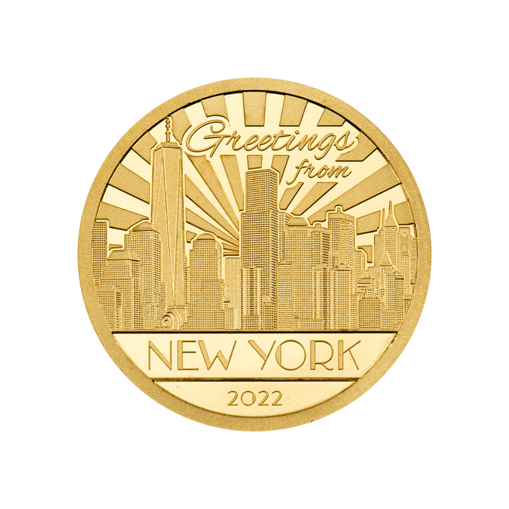 SAN FRANCISCO Big City Lights 0.5 g Gold Coin $5 Cook Islands 2024