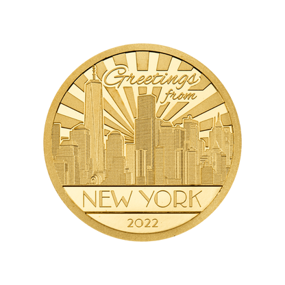 SAN FRANCISCO Big City Lights 0.5 g Gold Coin $5 Cook Islands 2024