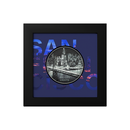 SAN FRANCISCO Big City Lights 1 Oz Silver Coin $5 Cook Islands 2024