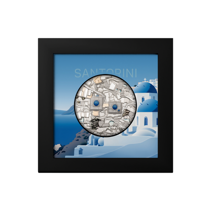 SANTORINI Bucket List 5 Oz Silver Coin $25 Cook Islands 2024
