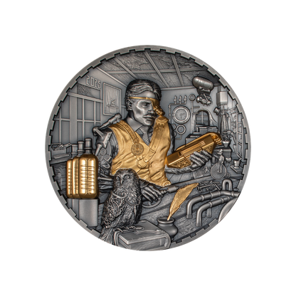 SCIENCE LAB Steampunk 1 Kg Kilo Silver Coin $100 Cook Islands 2025