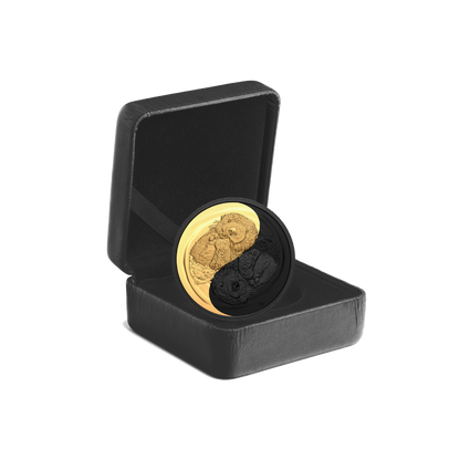 SEA OTTER Black and Gold Silver Coin $20 Canada 2022
