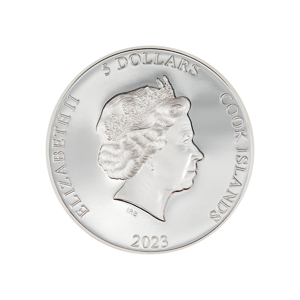 SECOND SKIN 1 Oz Silver Coin $5 Cook Islands 2023