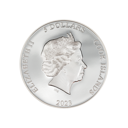 SECOND SKIN 1 Oz Silver Coin $5 Cook Islands 2023