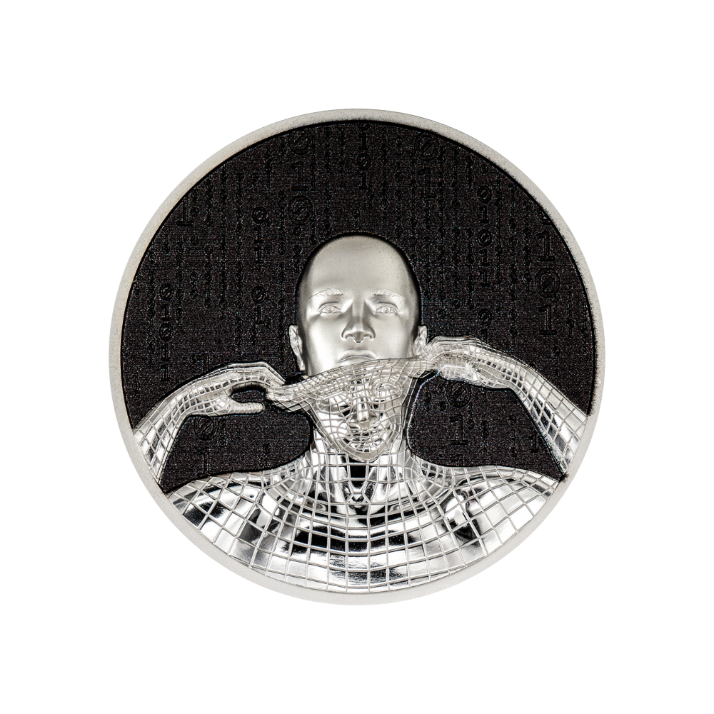 SECOND SKIN 1 Oz Silver Coin $5 Cook Islands 2023