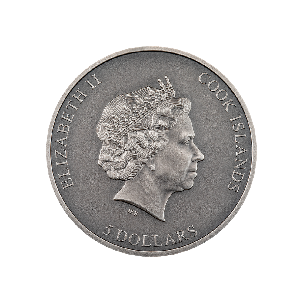 SECRET HEART 1 Oz Silver Coin $5 Cook Islands 2022