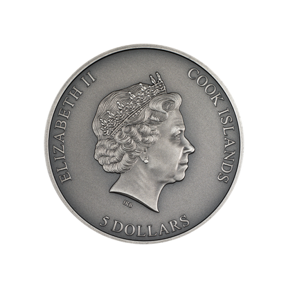 SECRET HEART 1 Oz Silver Coin $5 Cook Islands 2023