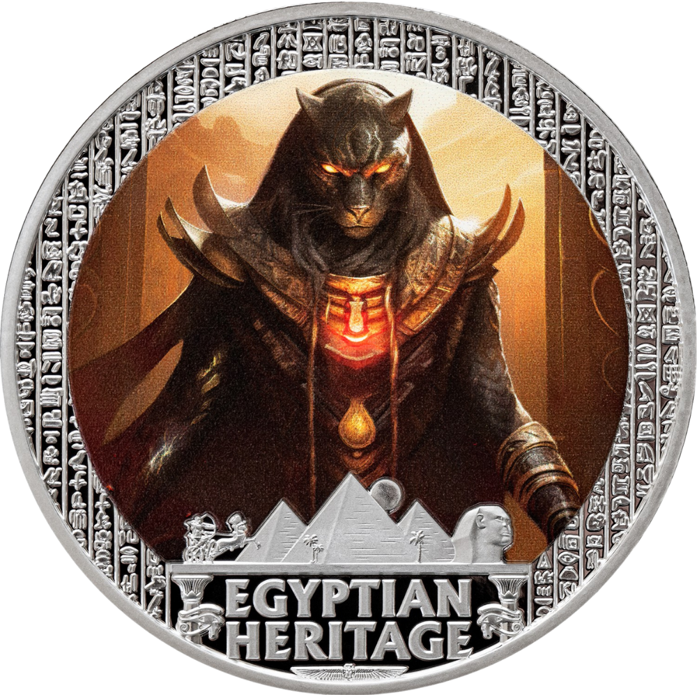 Sekhmet Egyptian Heritage Series 1 Oz Silver Coin 2025 PopCoins