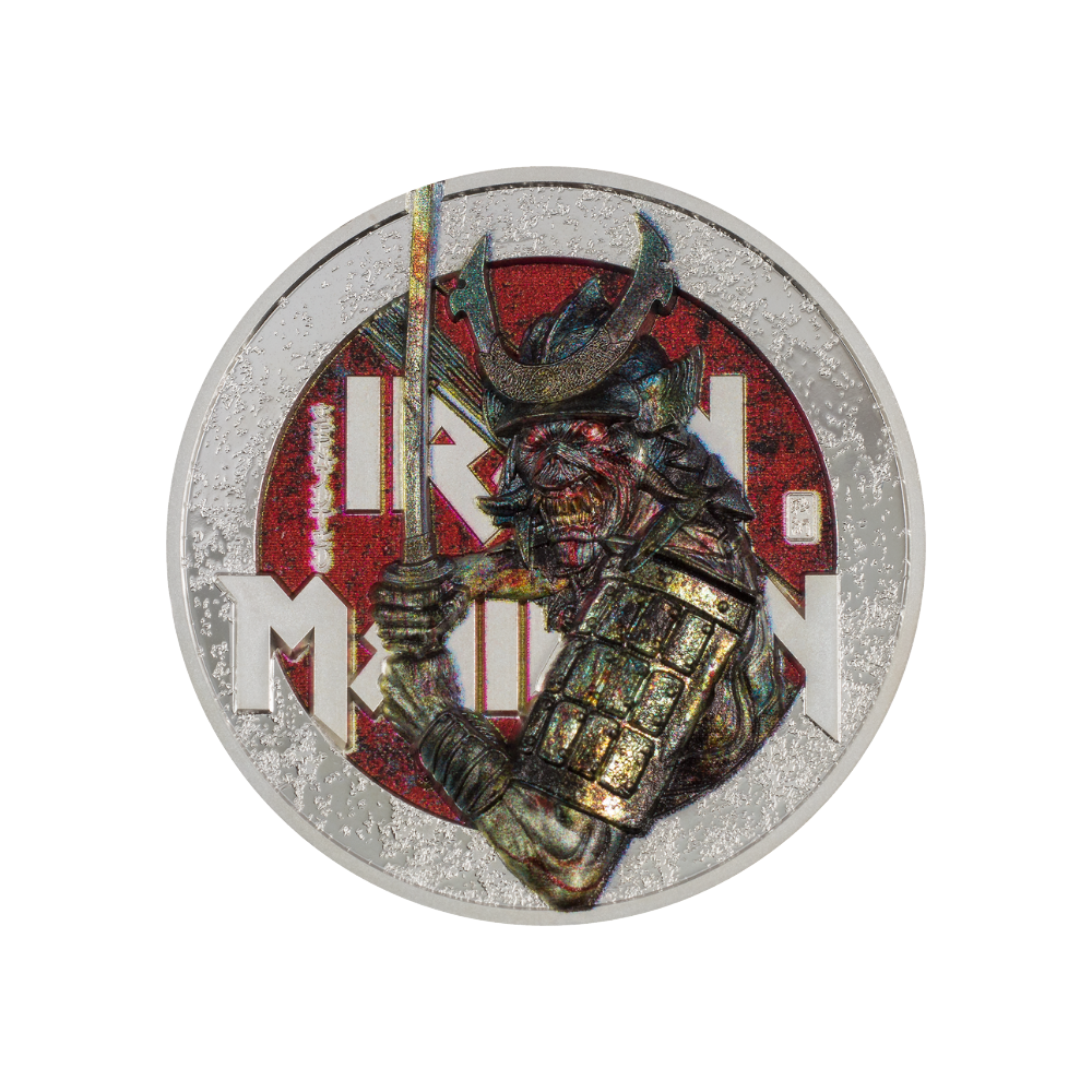 SENJUTSU Iron Maiden 2 Oz Silver Coin $10 Cook Islands 2022