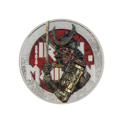 SENJUTSU Iron Maiden 2 Oz Silver Coin $10 Cook Islands 2022