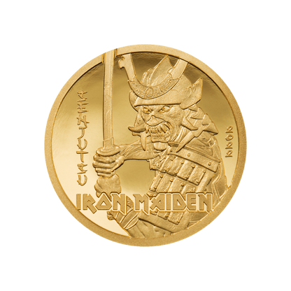 SENJUTSU Iron Maiden Gold Coin $5 Cook Islands 2022