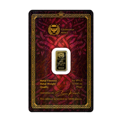 Sif Gods of Germania Gold Bar 2026 Germania Mint