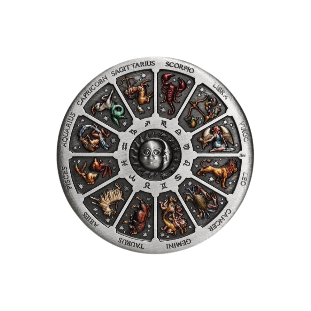 SIGNS OF THE ZODIAC 5 Oz Silver Coin $5 Tuvalu 2021