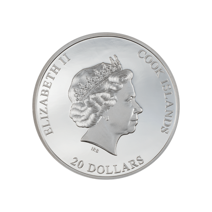 SILVER BURST 3 Oz Silver Coin $20 Cook Islands 2022