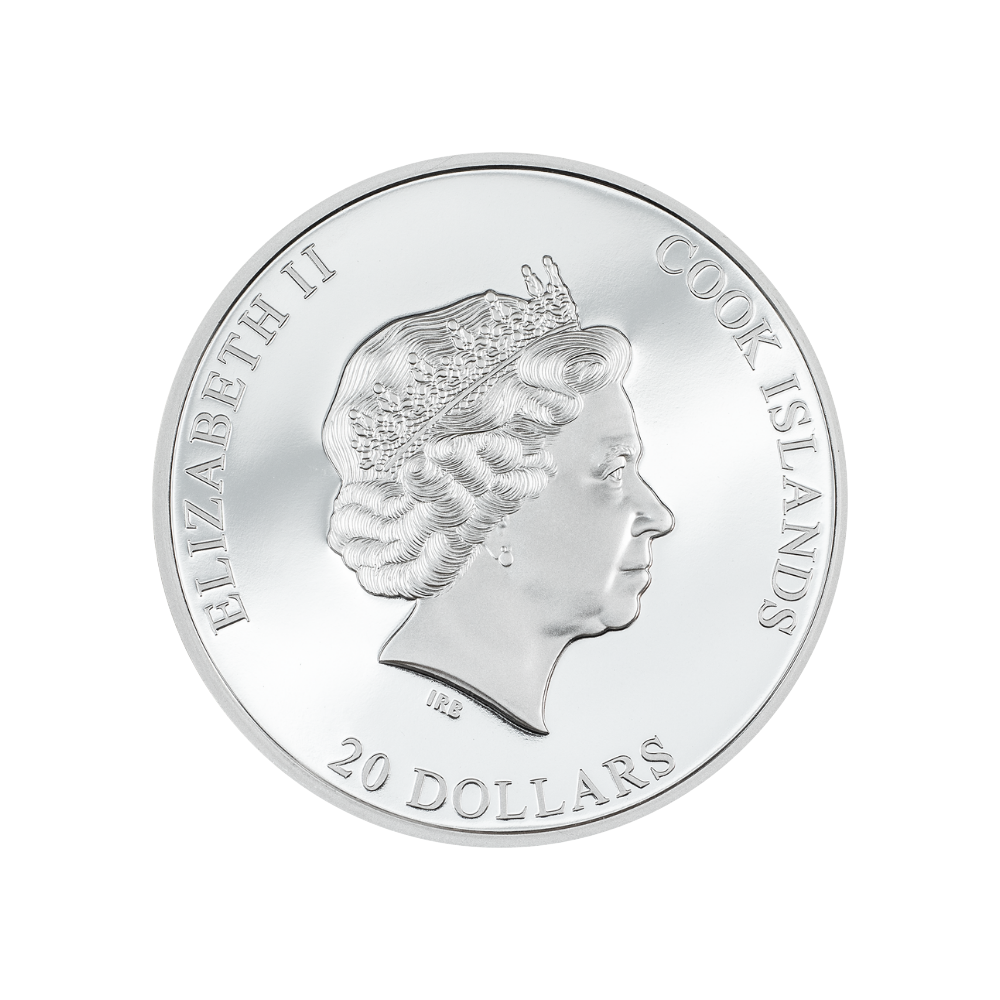 SILVER BURST 3 Oz Silver Coin $20 Cook Islands 2023